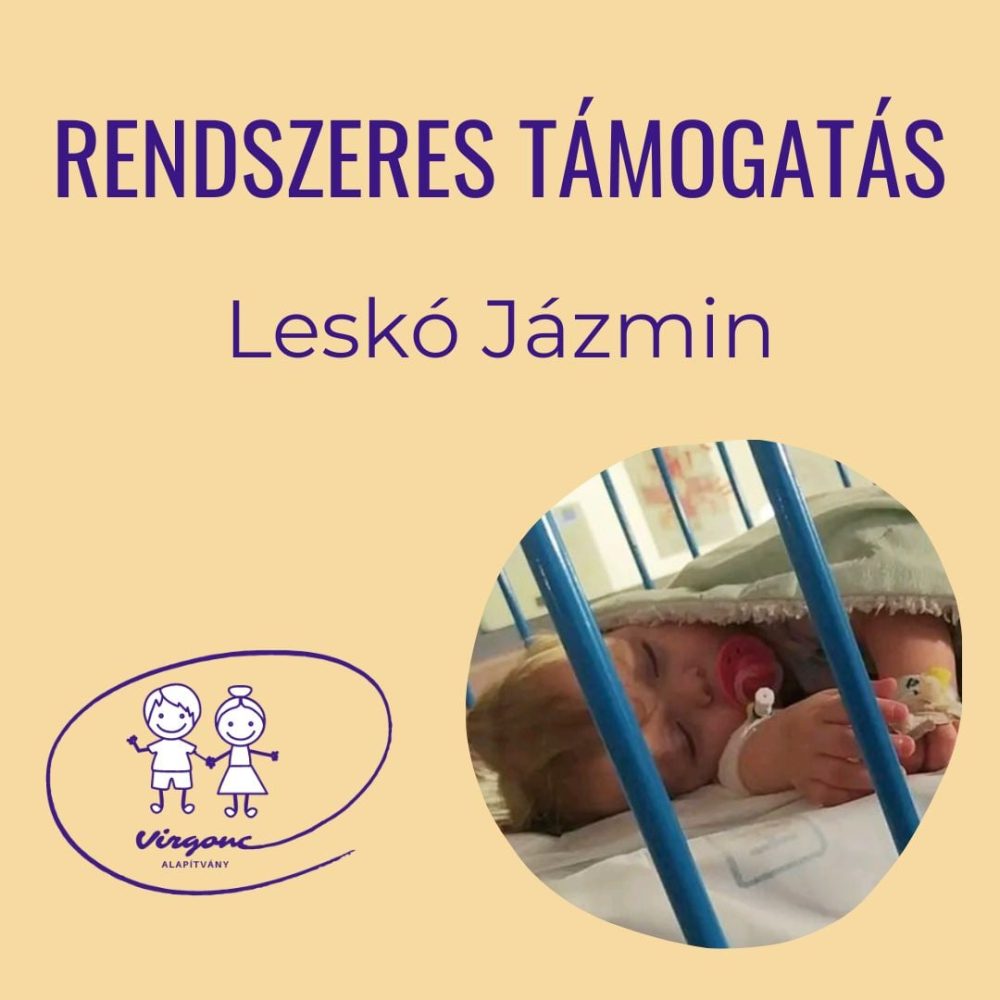 Leskó Jázmin - Rendszeres havi támogatás